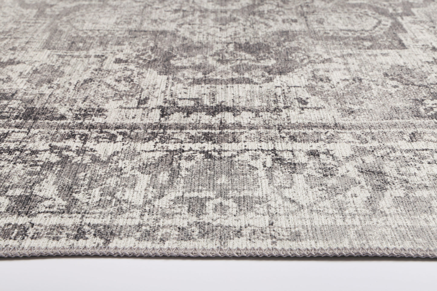 Distressed Vintage Chilaz Grey Rug