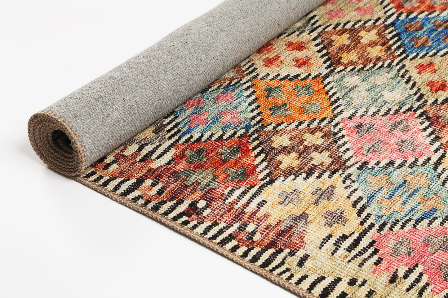 Diamond Vintage Multi Washable Rug