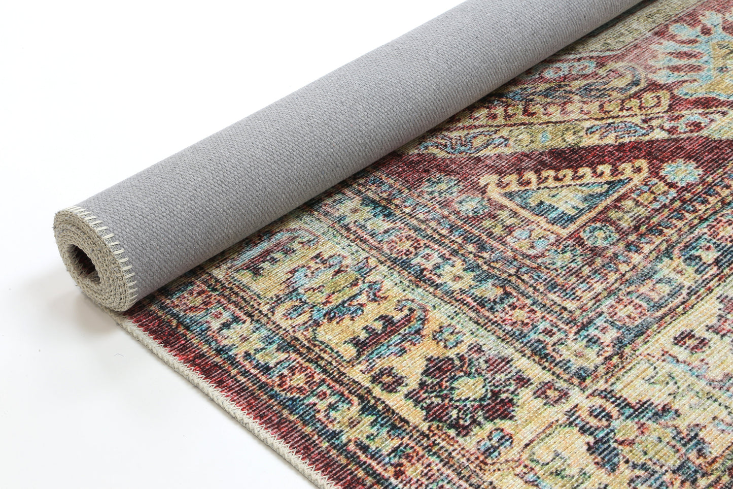 Traditional Kazak Ruby Washable Rug