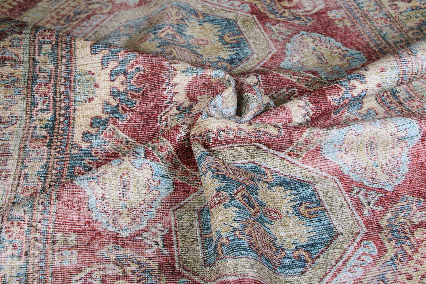 Traditional Kazak Ruby Washable Rug
