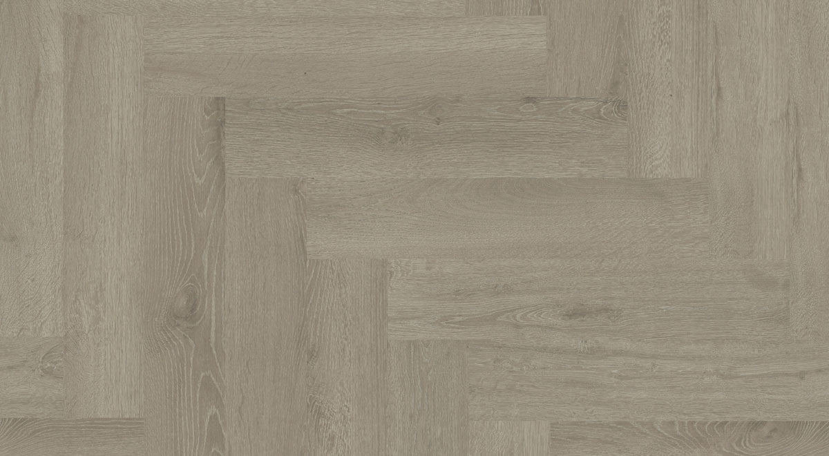 Everlast Laminate 10mm - Lettered Olive Herringbone – room scene 2
