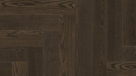 Beauty Engineered Timber 14mm - Nightgrain Herringbone – swatch