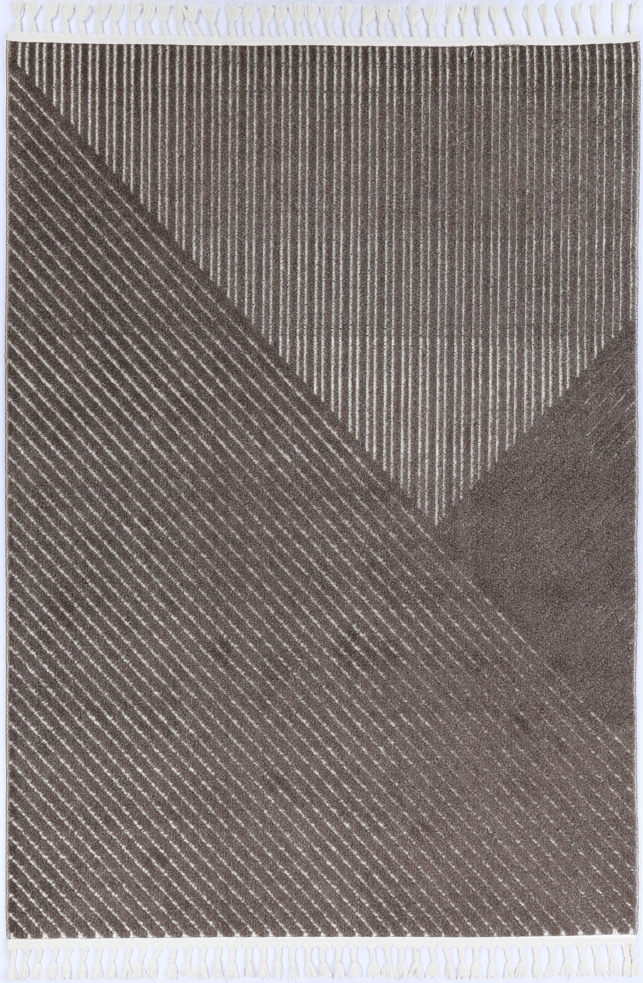 Ares Thasos Overlay Taupe Rug