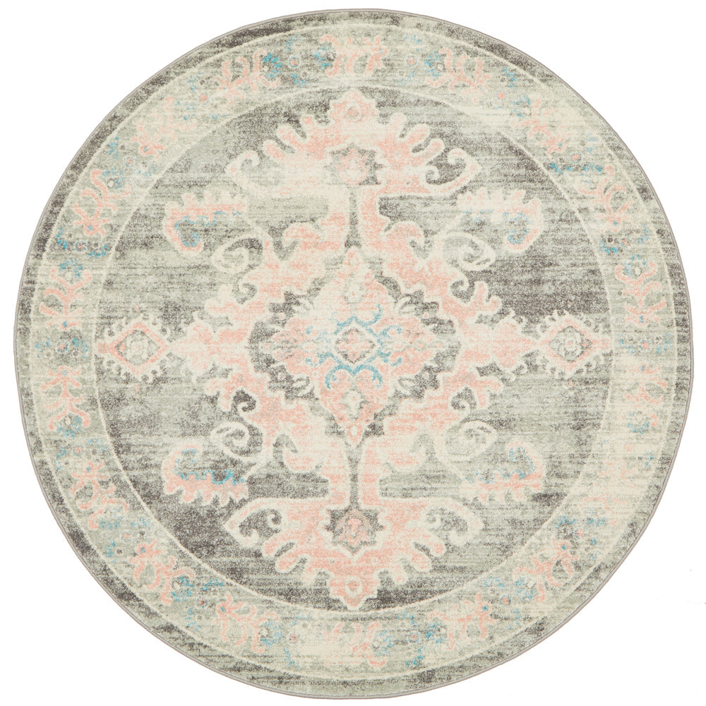 Avenue Grey Round Rug