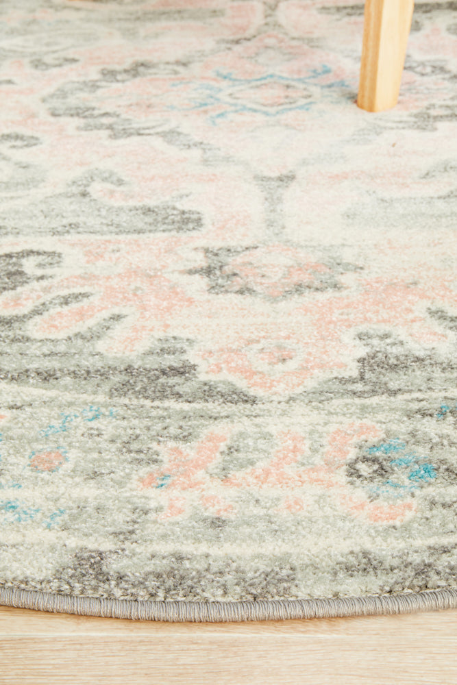 Avenue Grey Round Rug