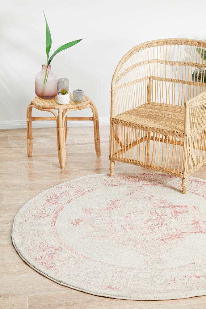 Avenue Rose Round Rug