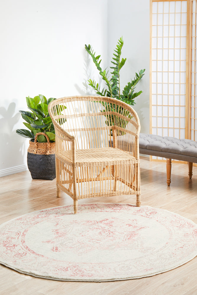 Avenue Rose Round Rug