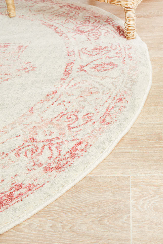 Avenue Rose Round Rug
