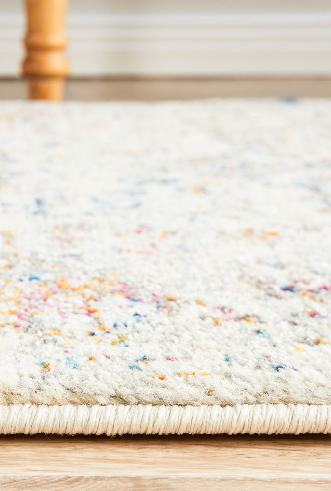 Century Faded Medallion Silver Runner Rug