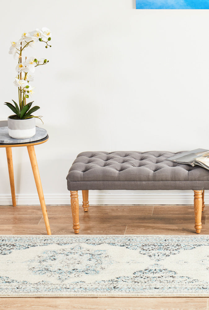 Century White Runner Rug