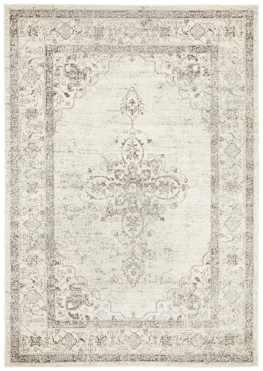 Century Border Silver Rug