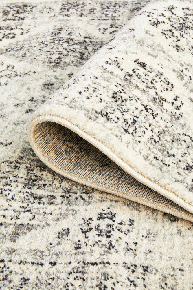 Century Lattice Grey Runner Rug