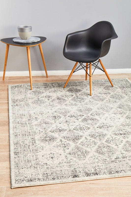 Century Lattice Grey Rug