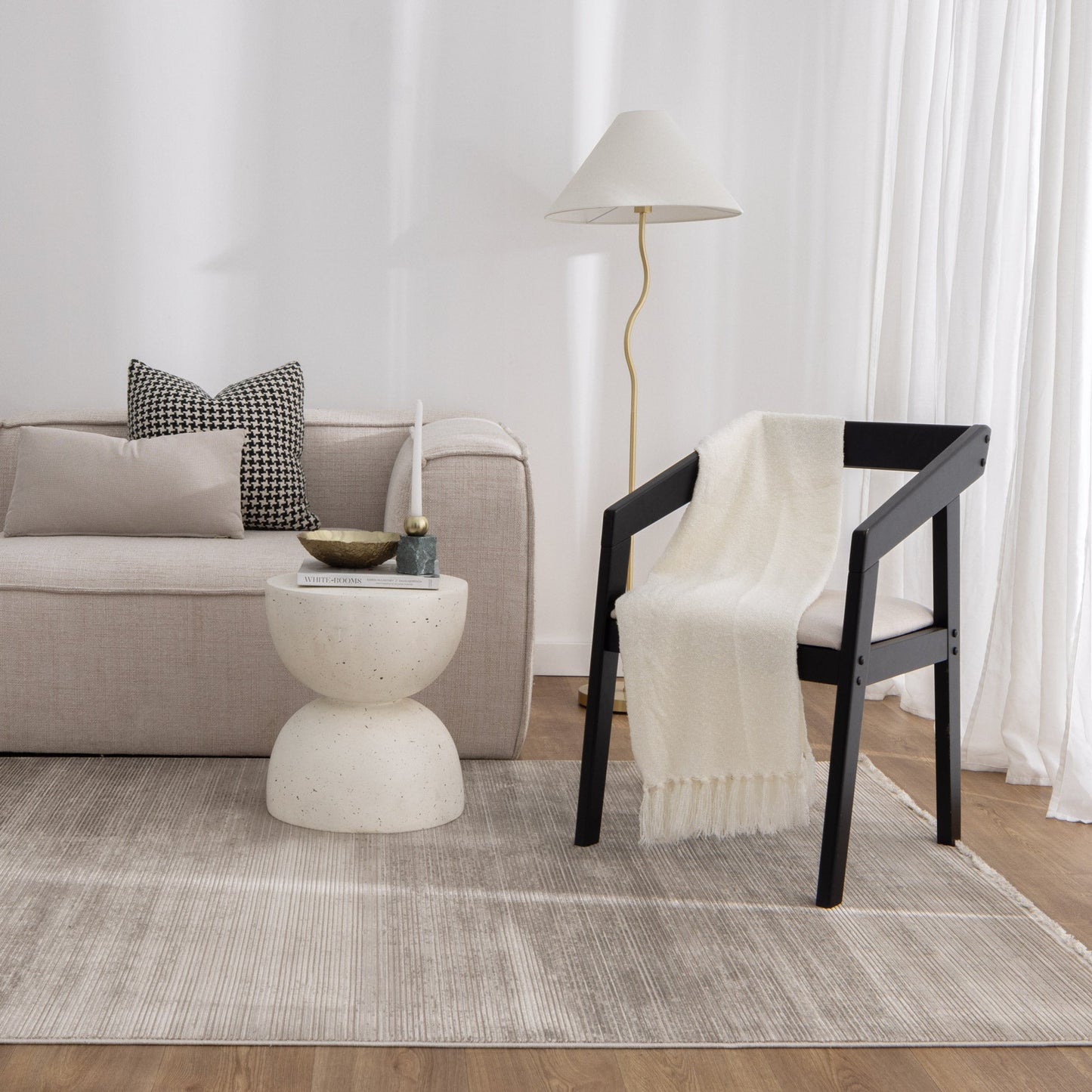 Chateau Stripe Beige Rug