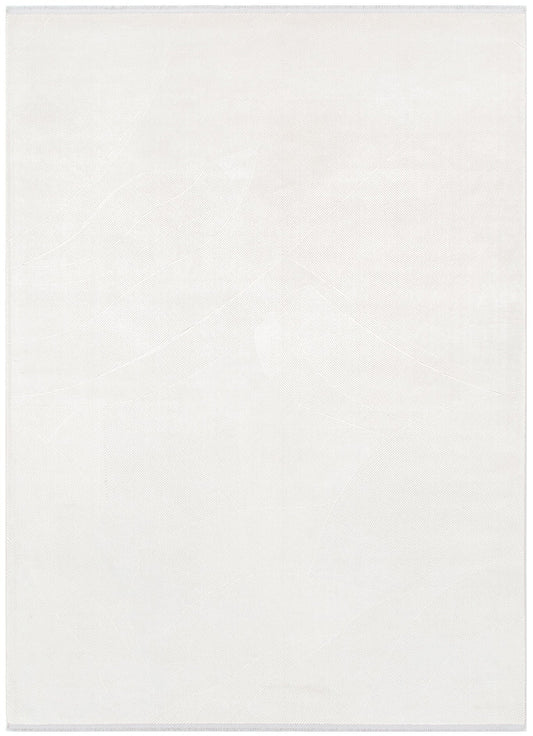 Chateau Geometric Lines White Rug