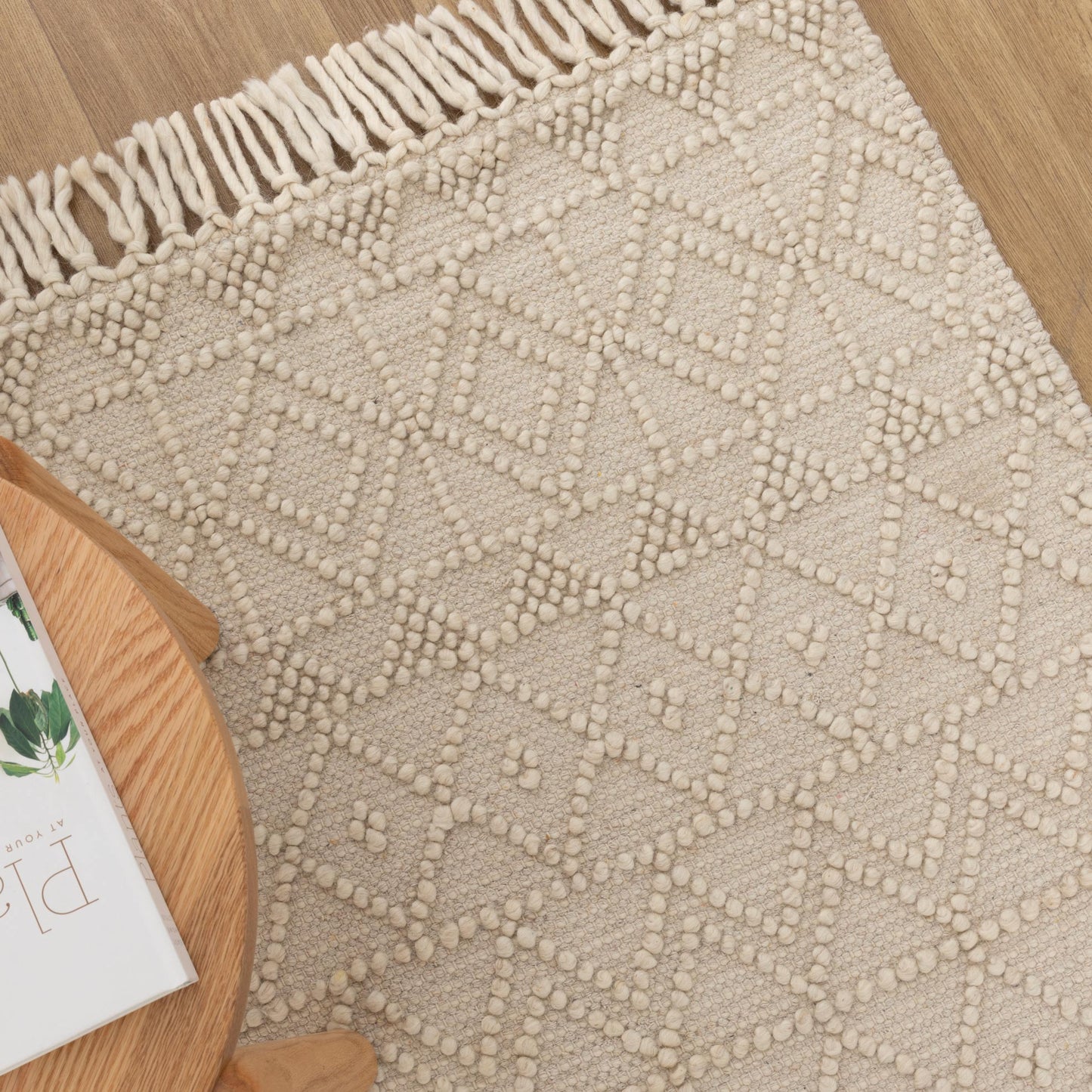 Diego Inca Beige Wool Rug