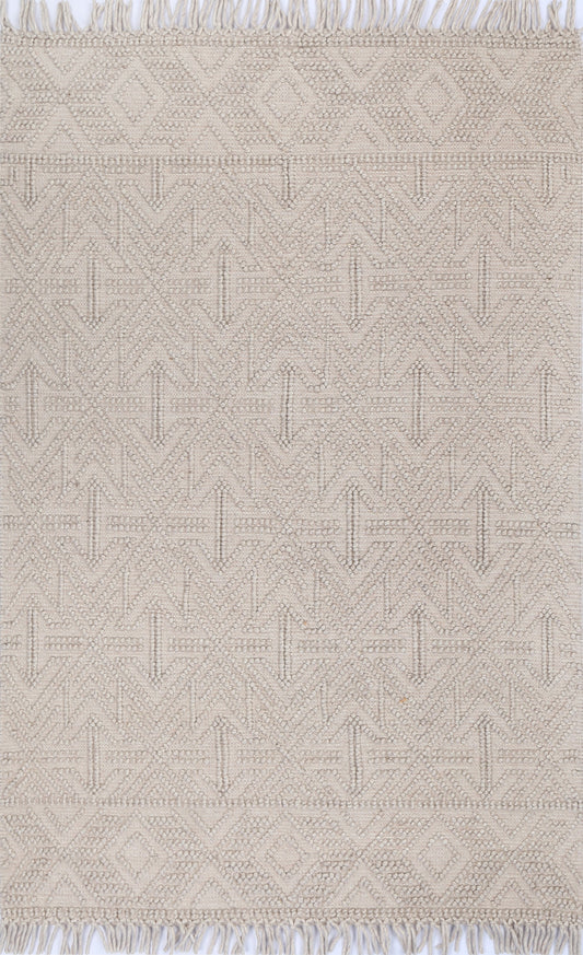 Diego Tribal Brown Wool Rug