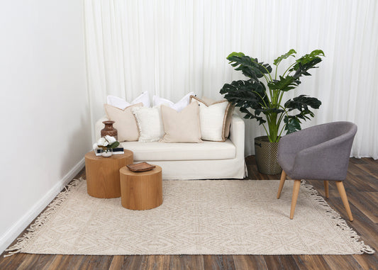 Diego Tribal Brown Wool Rug