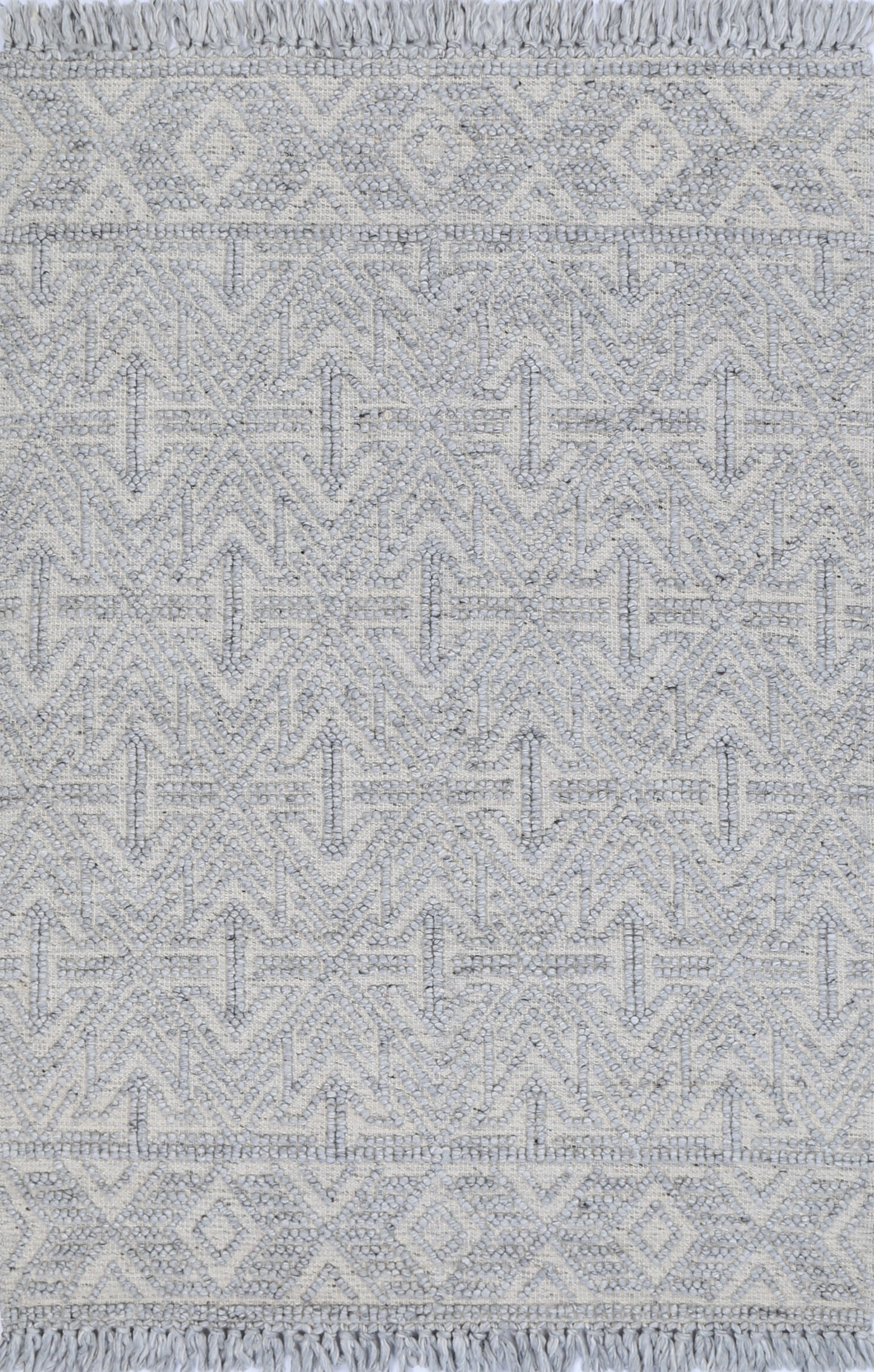 Diego Tribal Grey Wool Rug