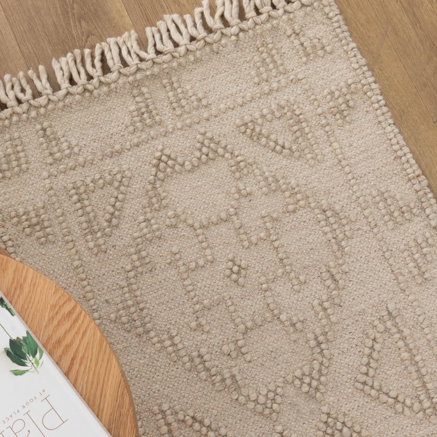 Diego Ornamental Brown Wool Rug
