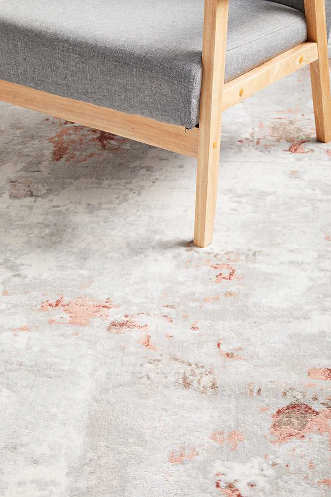 Emotion Blush Contemporary Abstract Rug