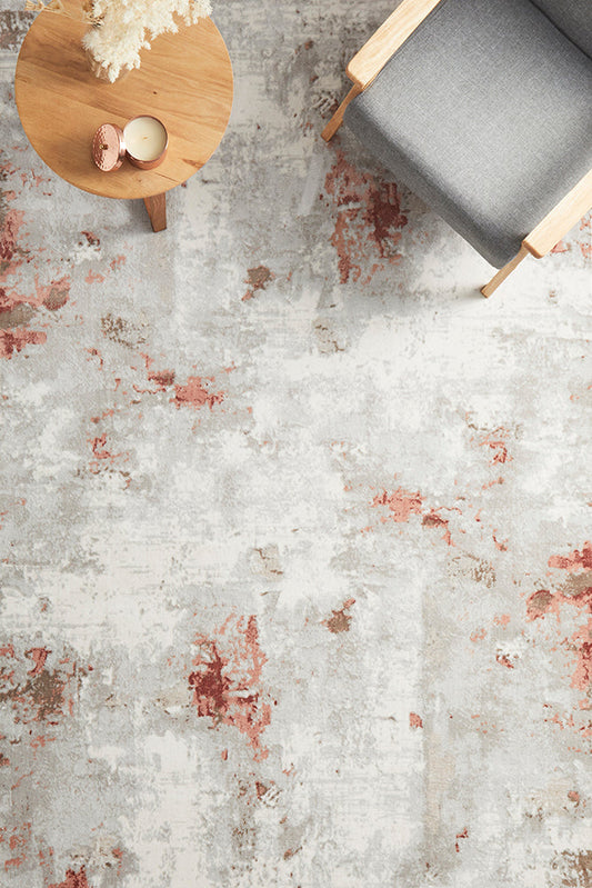 Emotion Blush Contemporary Abstract Rug