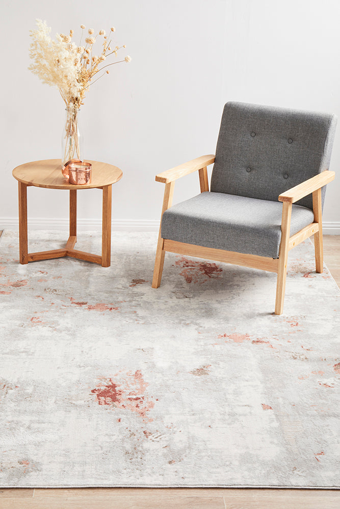 Emotion Blush Contemporary Abstract Rug