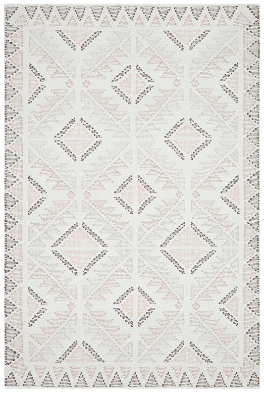 Vidya Rug White Peach