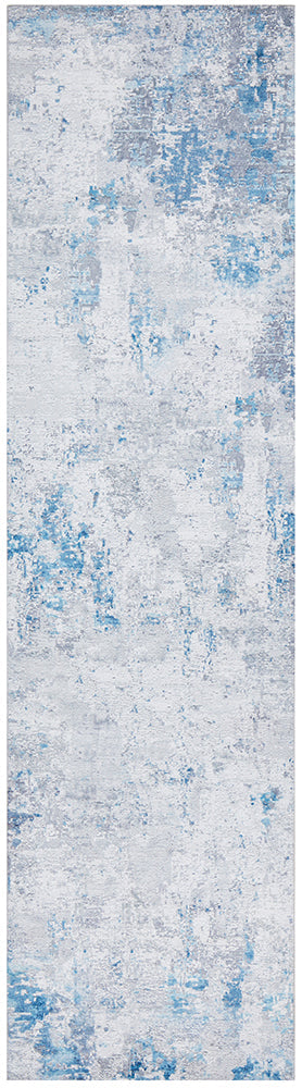 Illusions Abstract Contemporary Blue Rug
