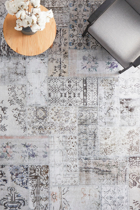 Illusions Patchwork Stone Rug