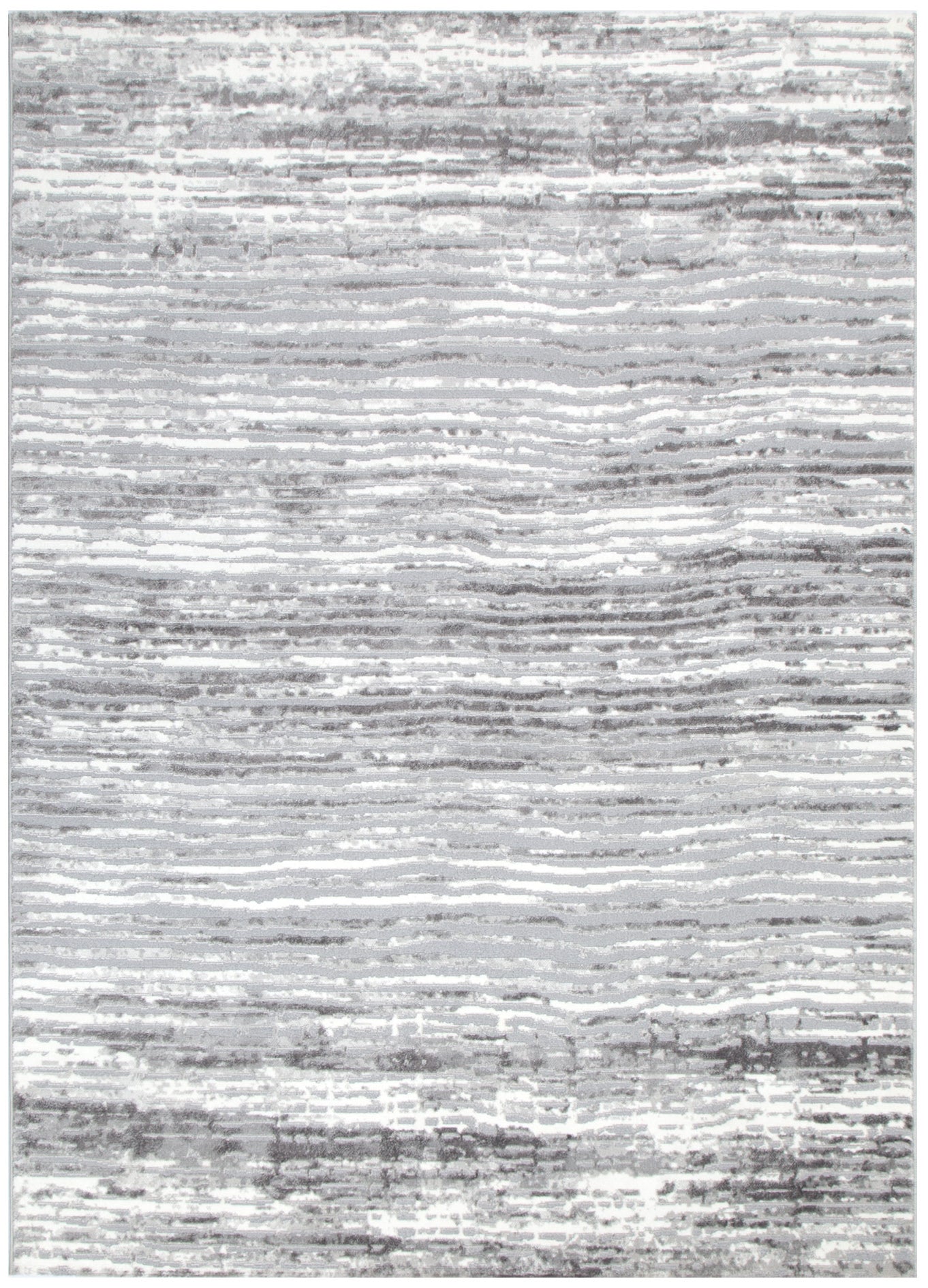 Jade Distressed Lines Grey Rug