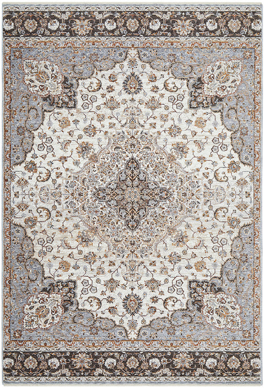 Jaipur Medallion Silver Rug