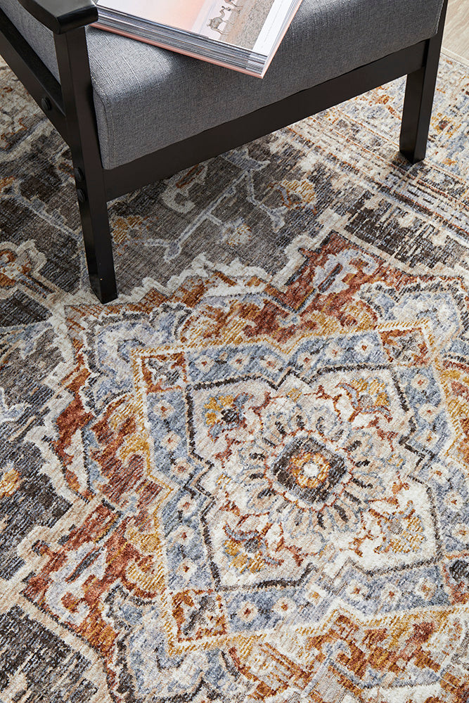 Jaipur Medallion Grey Rug