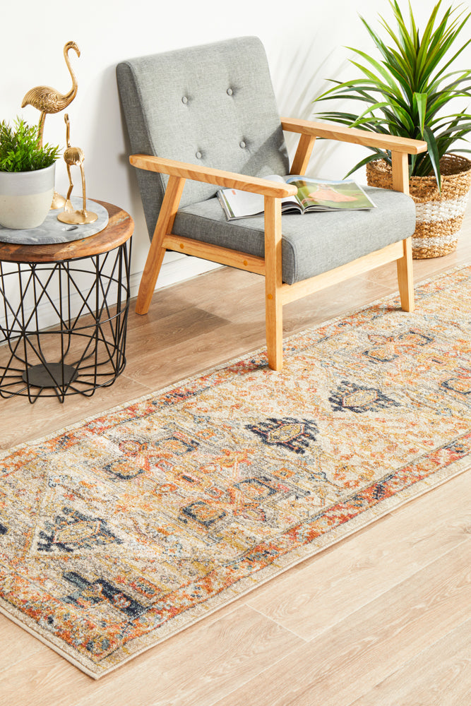 Legacy Emblem Star Rust Runner Rug