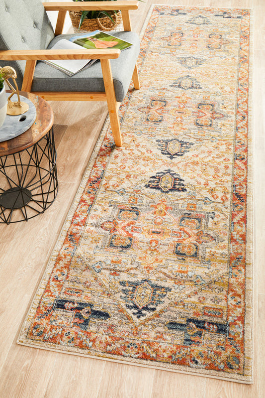 Legacy Emblem Star Rust Runner Rug