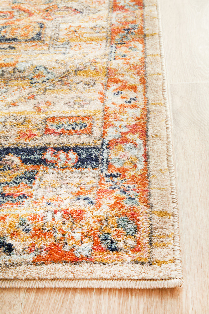 Legacy Emblem Star Rust Runner Rug