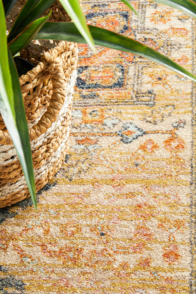 Legacy Emblem Star Rust Runner Rug