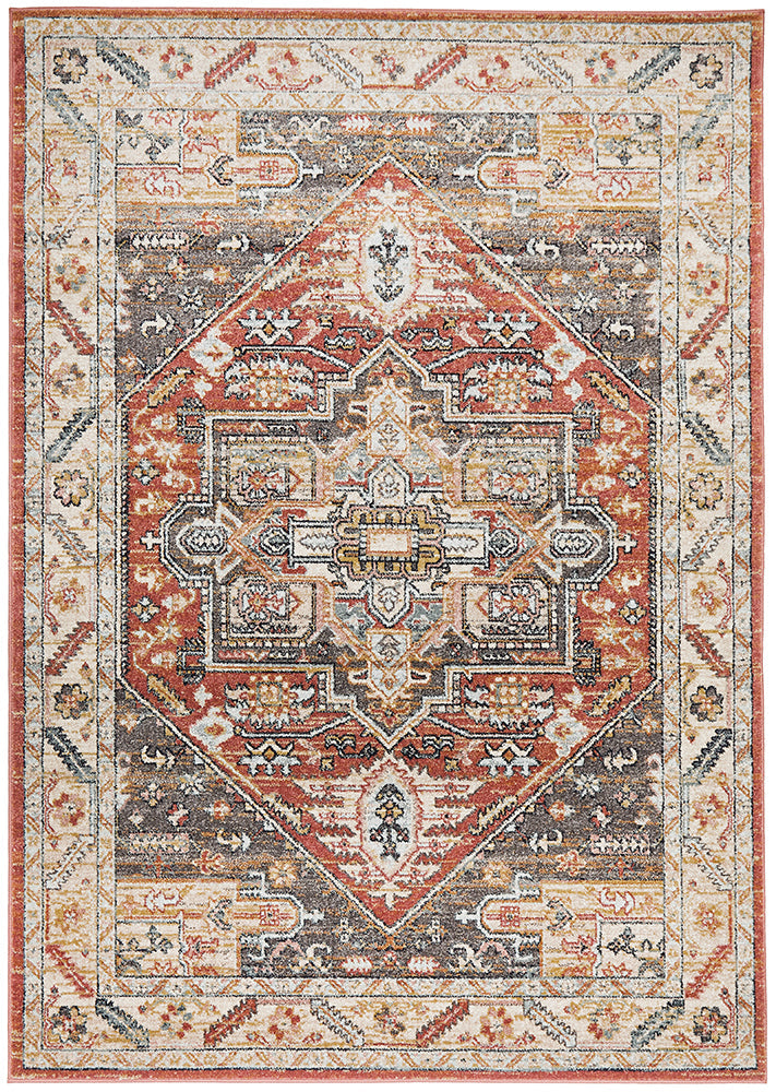Legacy Emblem Star Terracotta Rug