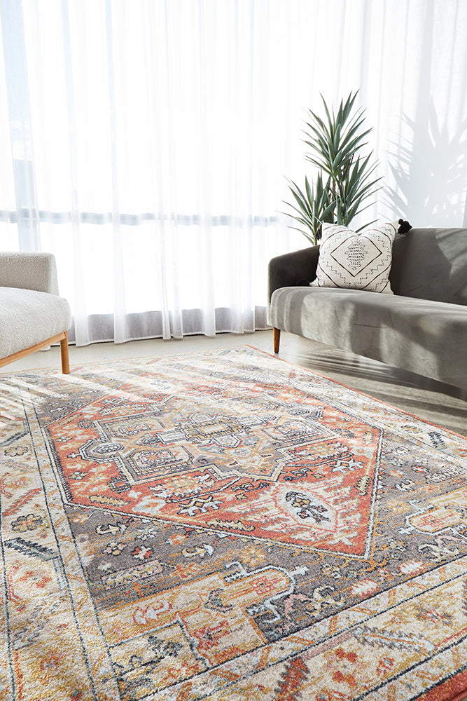 Legacy Emblem Star Terracotta Rug