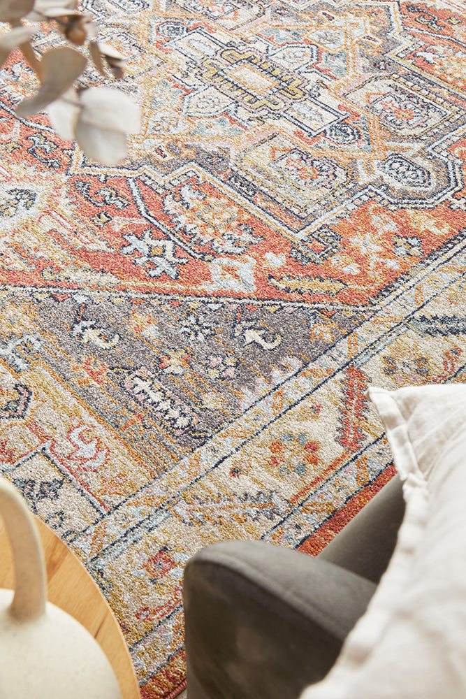Legacy Emblem Star Terracotta Rug