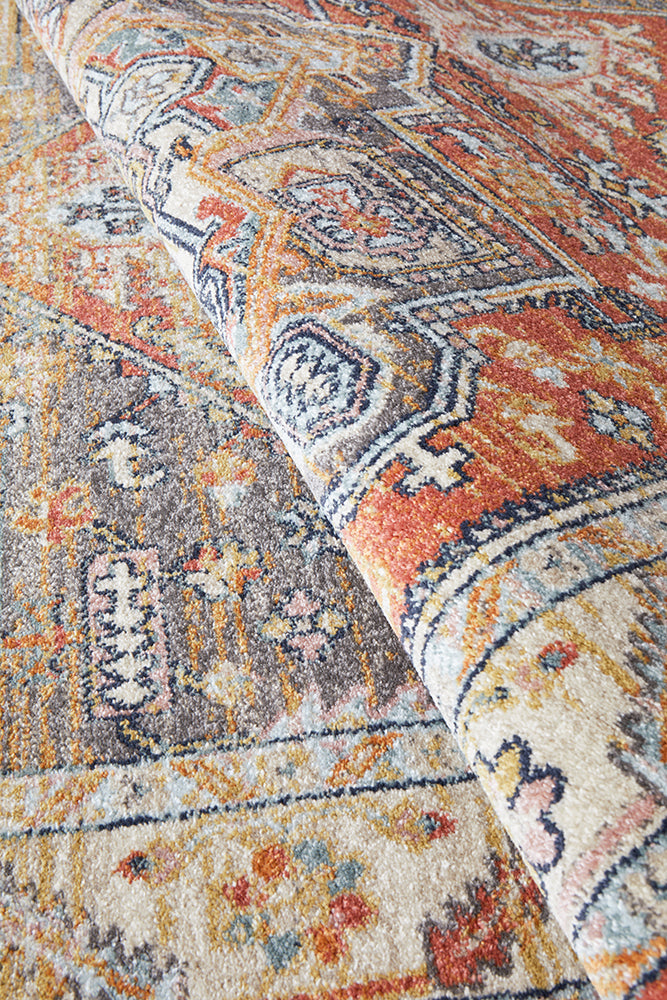 Legacy Emblem Star Terracotta Rug