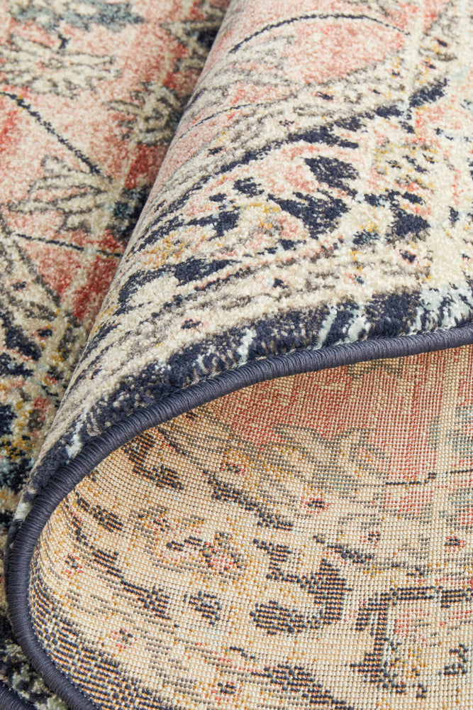 Legacy Emblem Medallion Brick Round Rug