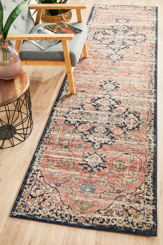 Legacy Emblem Medallion Brick Runner Rug