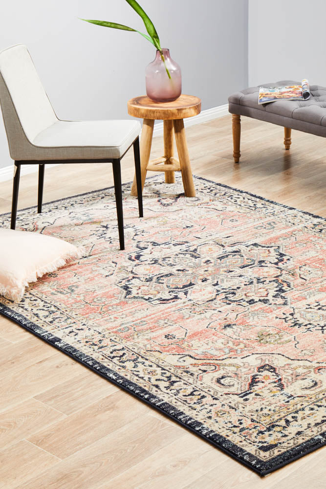 Legacy Emblem Medallion Brick Rug