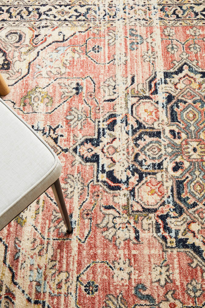 Legacy Emblem Medallion Brick Rug