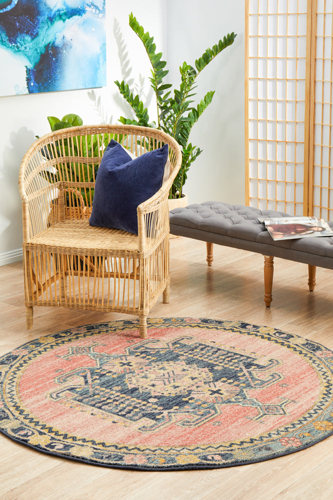 Legacy Tribal Earth Round Rug