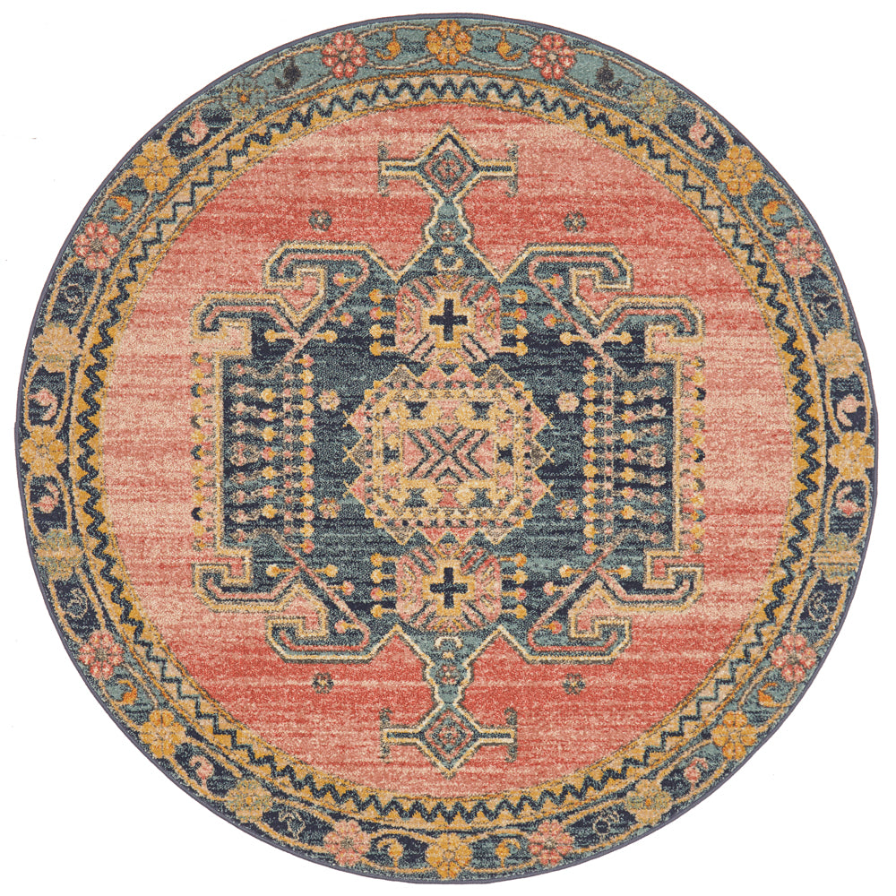 Legacy Tribal Earth Round Rug