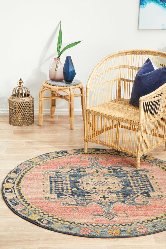 Legacy Tribal Earth Round Rug