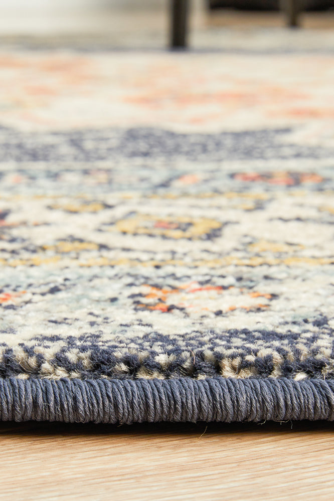 Legacy Tribal Medallion Ecru Round Rug
