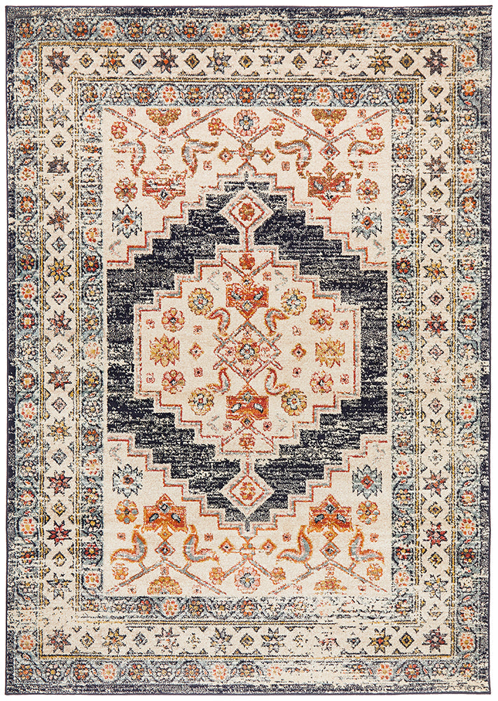 Legacy Tribal Medallion Ecru Rug